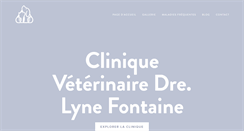 Desktop Screenshot of cliniquevetfontaine.com